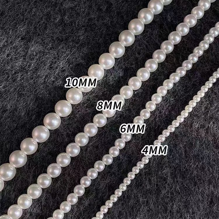 New French Pearl Necklace Autumn and Winter Magnetic Buckle Sweater Chain Accessible Luxury Elegant Neck Chain High-End Clavicle Chain