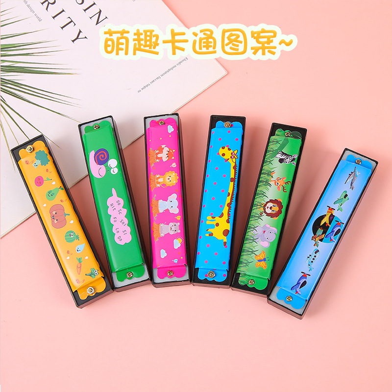 Children's Harmonica Creative Kindergarten Music Teaching Aware Primary School Beginners Playing Musical Instruments Metal Organ Toys