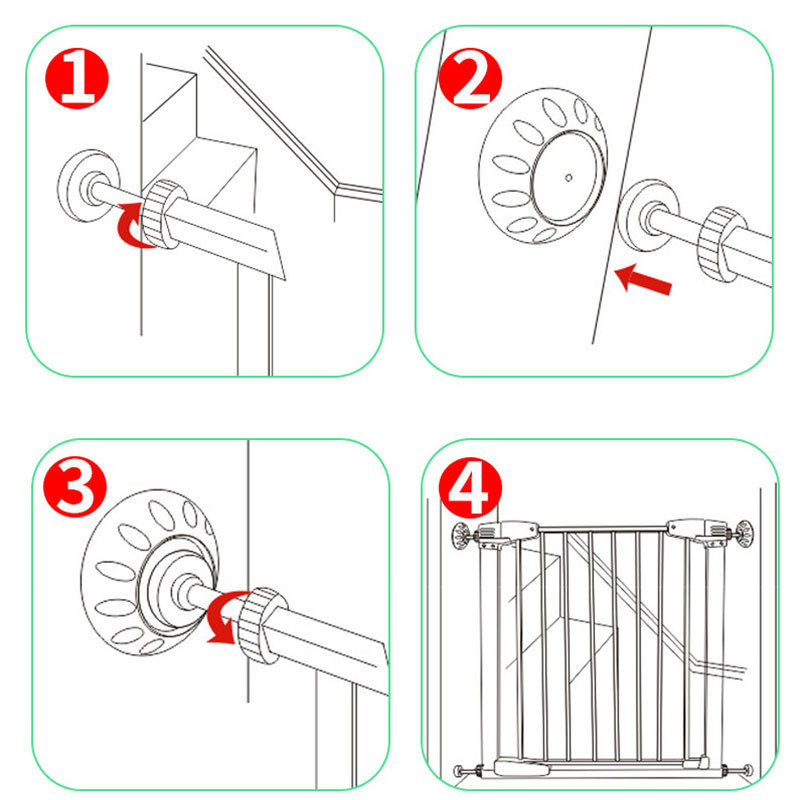 Cross-border child safety door guardrail wall fixer accessories guardrail isolation door pet door guardrail wall fixer fixing pad