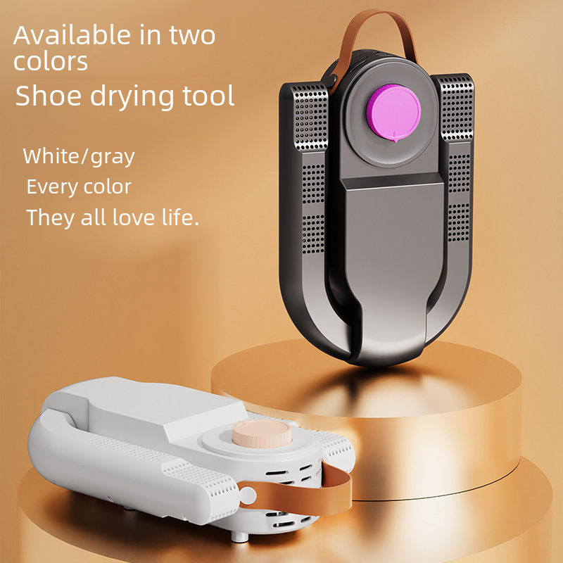 Cross-Border Smart 6-Arm Shoe Dryer, Dual-Use for Wet and Dry, Deodorizing Shoe Dryer, Shoe Drying Machine, Foldable Portable Shoe Dryer