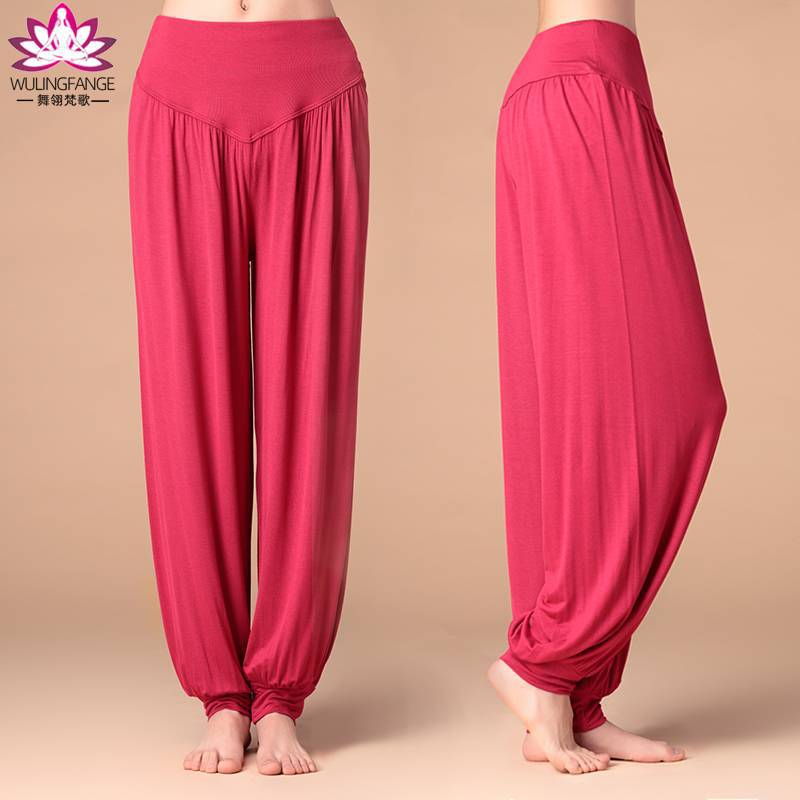Factory wholesale modal dance bloomers high waist modern dance practice pants adult square dance pants Tai Chi pants