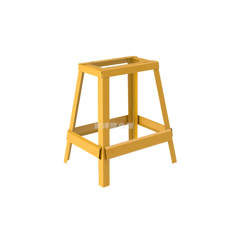 Outdoor construction site distribution box tripod bracket yellow gray outdoor floor type fixed shelf angle iron frame