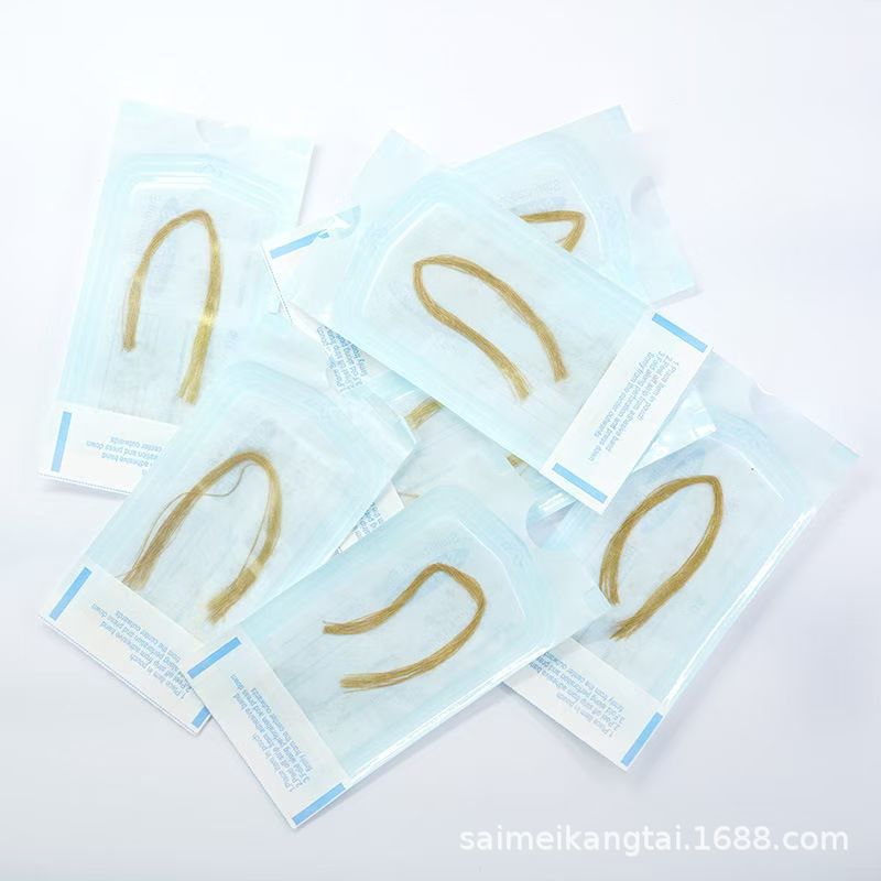100 шт./упаковка, золотые коллагеновые нити, безигольчатые водорастворимые нити, протеиновые нити для увлажнения и подтяжки