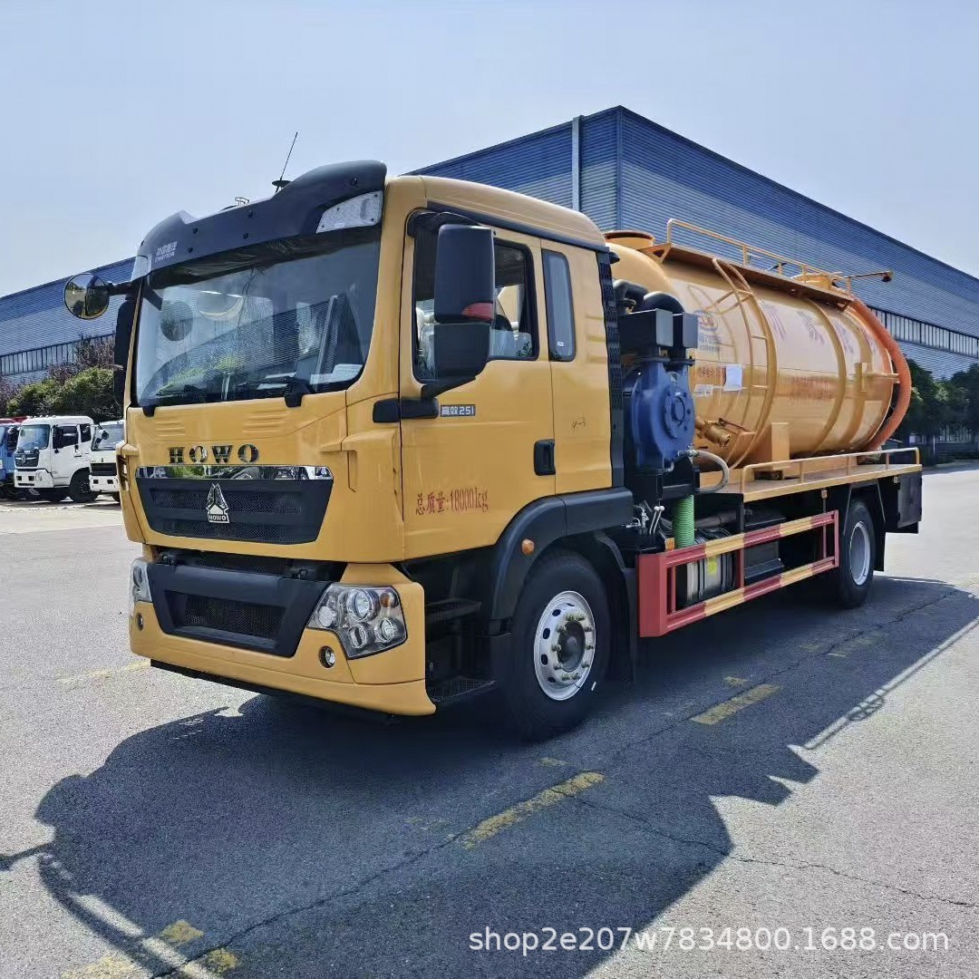 Индивидуальный грузовик для очистки и всасывания объемом 15 кубических метров для сбора и транспортировки фекалий, грязи, септиков и канализационных всасывателей