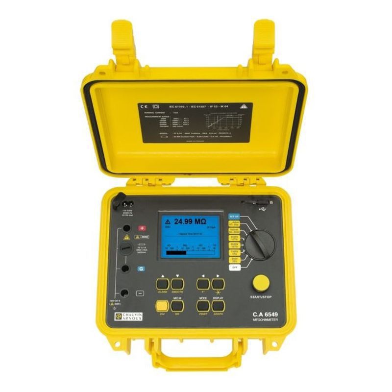 French Ca6549 Insulation Resistance Tester Megohmmeter Chauvinarnoux High Performance Original Imported