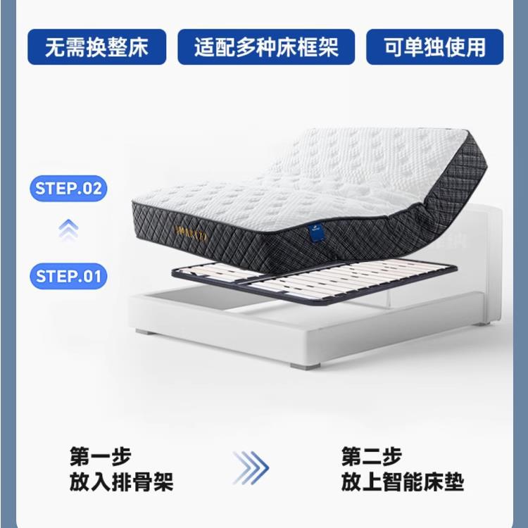 Smartzz High-End Zero Gravity Smart Mattress Home Multifunctional Remote Control Lifting Bed Frame Double Bedroom Furniture