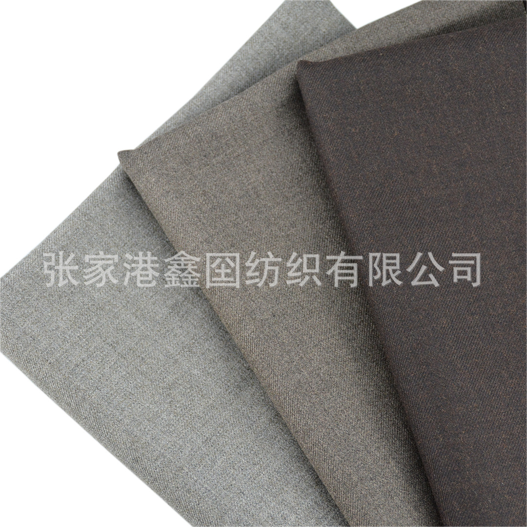 Worsted 50 wool serge fabric micro suede suitable for men's and women's casual suit fashion