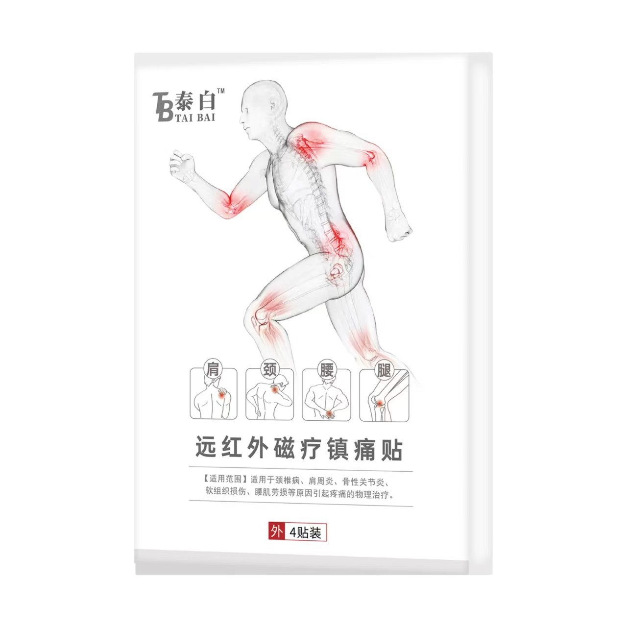 Tai Bai Far Infrared Magnetic Therapy Analgesic Patch for Shoulder, Neck, Waist and Legs. High Quality, High Quality, Sufficient Supply, Ready for Delivery