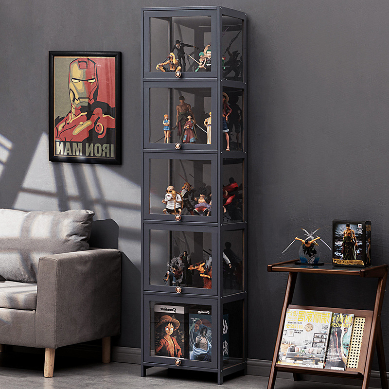 Шкаф для хранения дома многоуровневый с дверцей для спальни