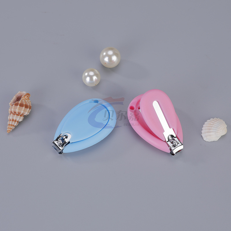 Маникюрные ножницы для детей с защитой от защемления, углеродная сталь, милый мультяшный дизайн