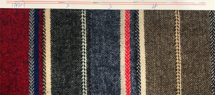 The New Hot Vertical Strip Twill Woolen Fabric Clothing Luggage Fabric