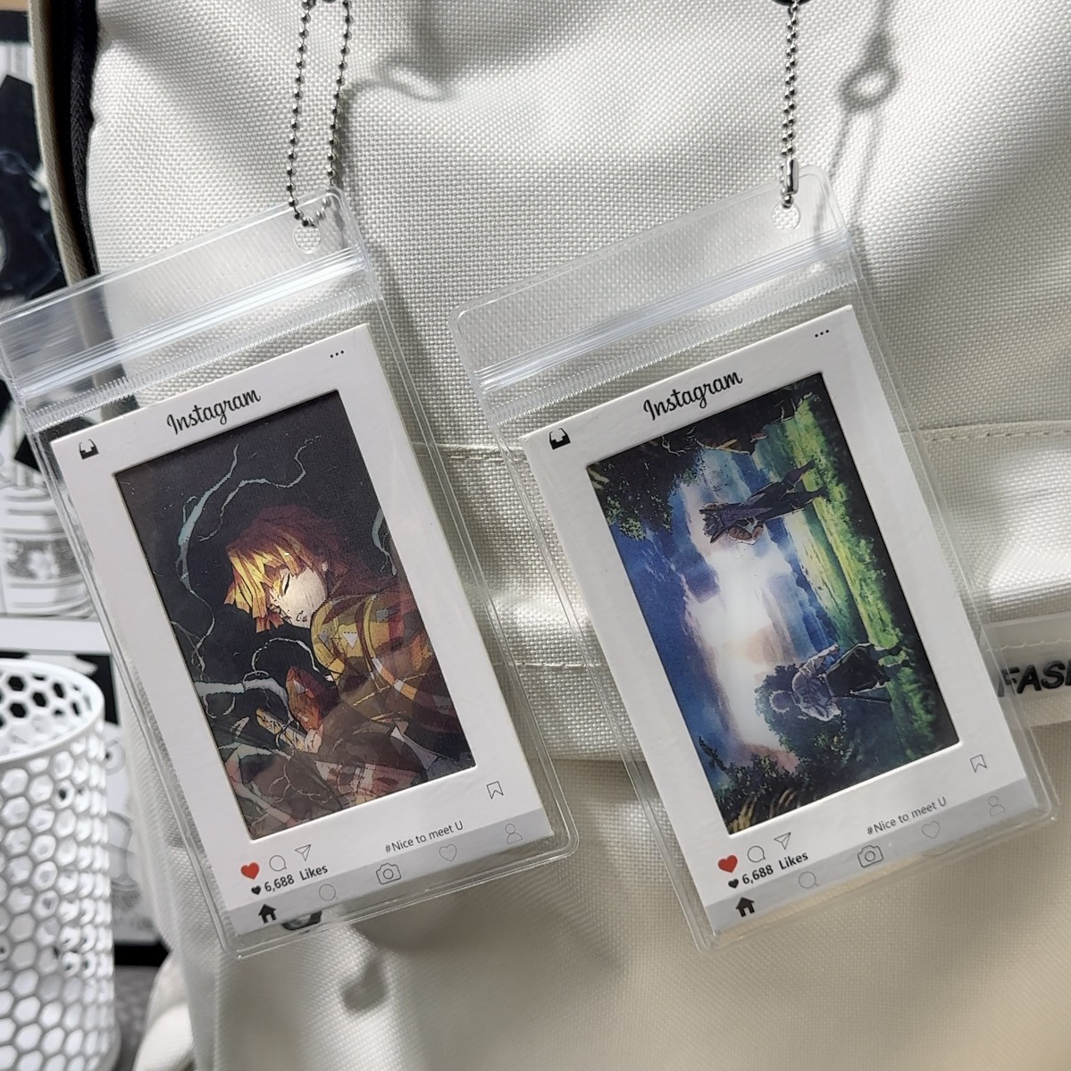 Demon Slayer: Kimetsu No Yaiba Nine Pillars Variable Grating Card Nine Pillars Protagonist Group Peripheral Anime Pendant as a Small Gift for Friends