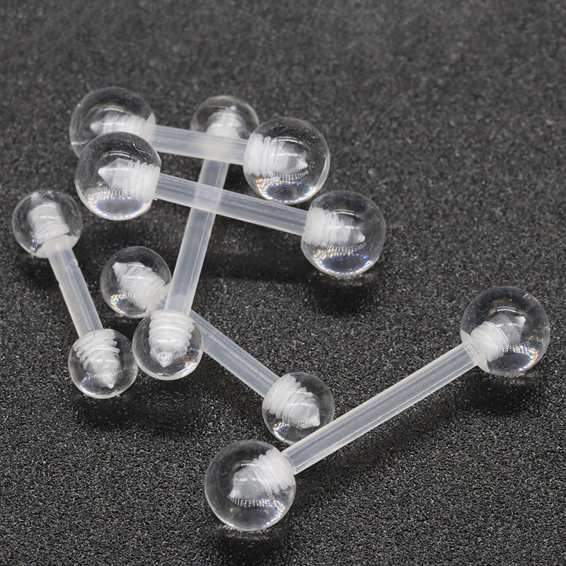 Factory wholesale transparent ear bone nail lip nail piercing jewelry nose nail piercing jewelry eyebrow nail acrylic lip nail