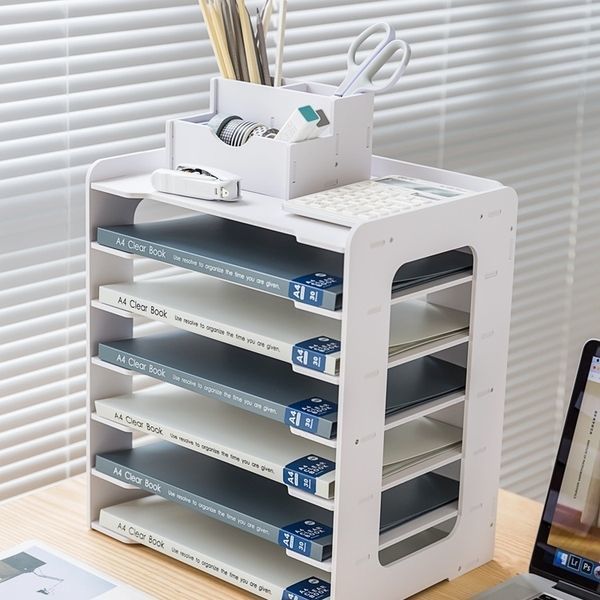 Многоуровневый файловый стенд для хранения документов на столе A4