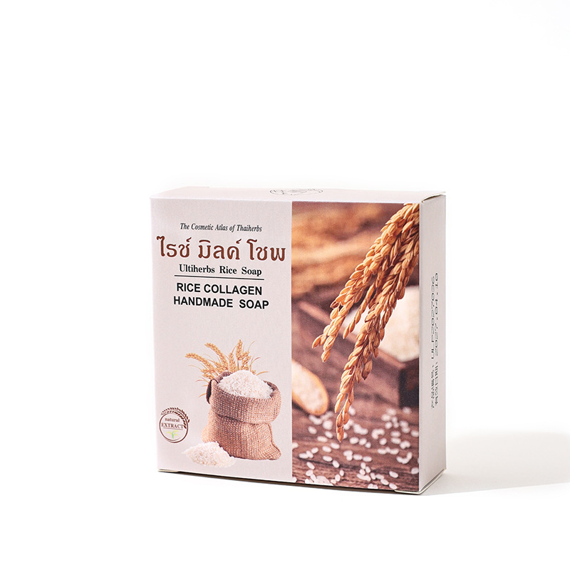 [Yiliina] Rice Soap Fragrant Rice Essential Oil Soap Handmade Soap Cleansing and Moisturizing 70g