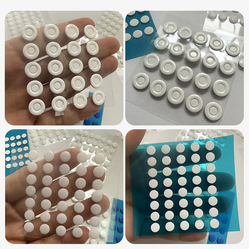 Mouse Foot Stickers Universal Small Dot Curved Edge Flat DIY Donut Small Dot Foot Stickers Teflon Smooth and Wear-Resistant