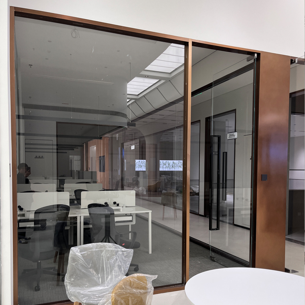 Chongqing Stainless Steel Glass Partitions Stainless Steel Glass Doors Custom Glass Walls