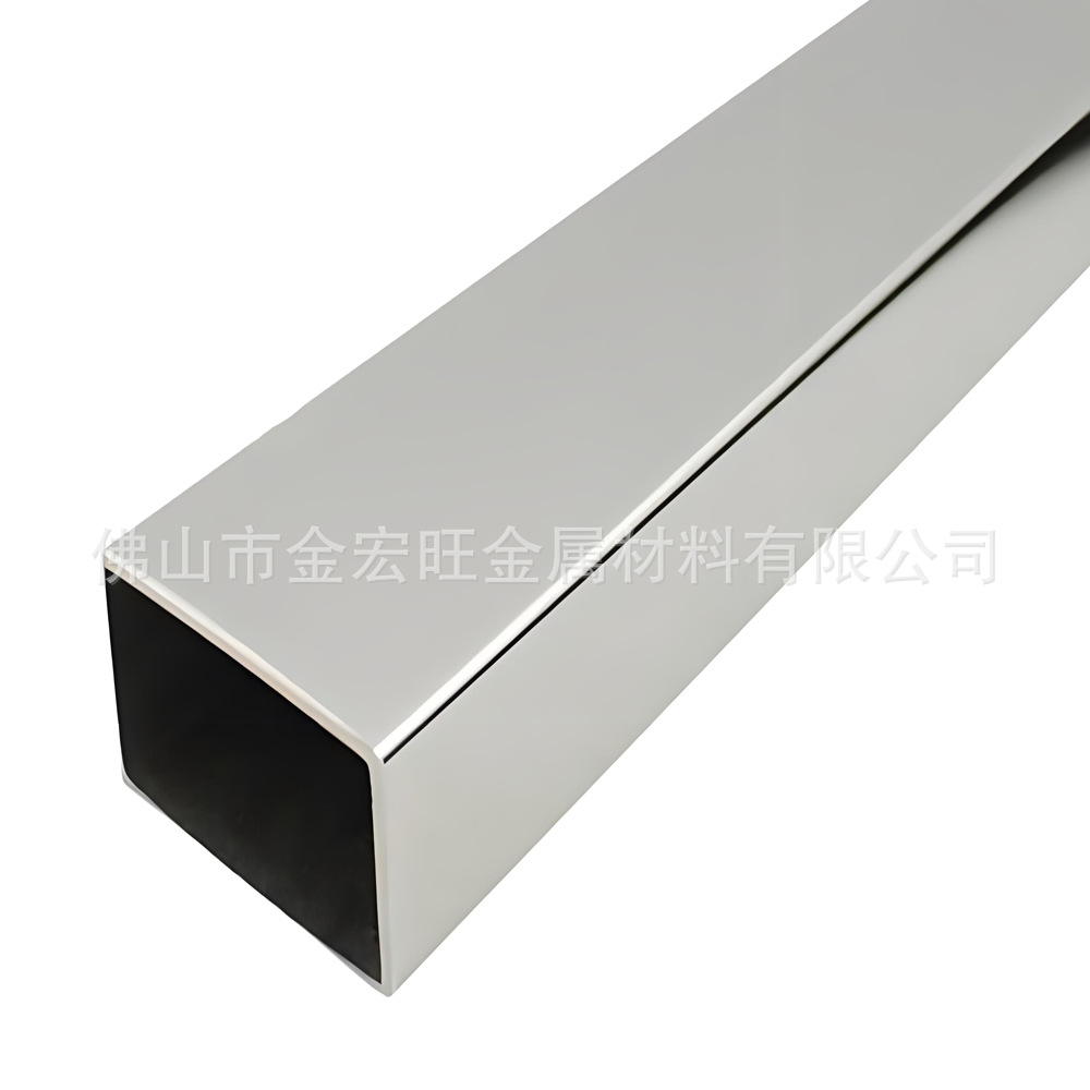 304 Stainless Steel Square Tube Mirror Polished Brushed Square Tube Flat Tube 201 Square Rectangular Tube Thin-Walled Stainless Steel Tube