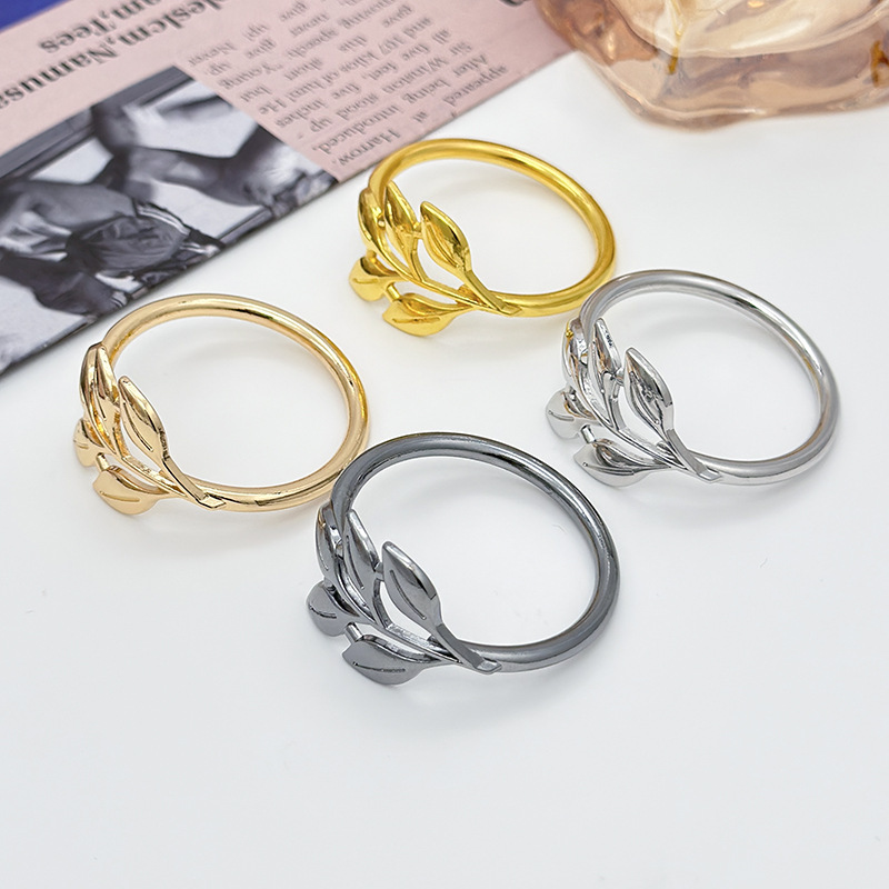 Alloy Maple Leaf Simple Napkin Ring Cross-Border Best-Selling Napkin Buckle Electrophoresis Electroplating High-End Western Restaurant Hotel Leaf Ring