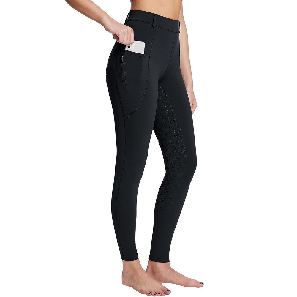 Customized Full-Seat Silicone Plus Velvet Equestrian Pants for Autumn and Winter Warm and Non-Slip Outdoor Riding Pants Processing