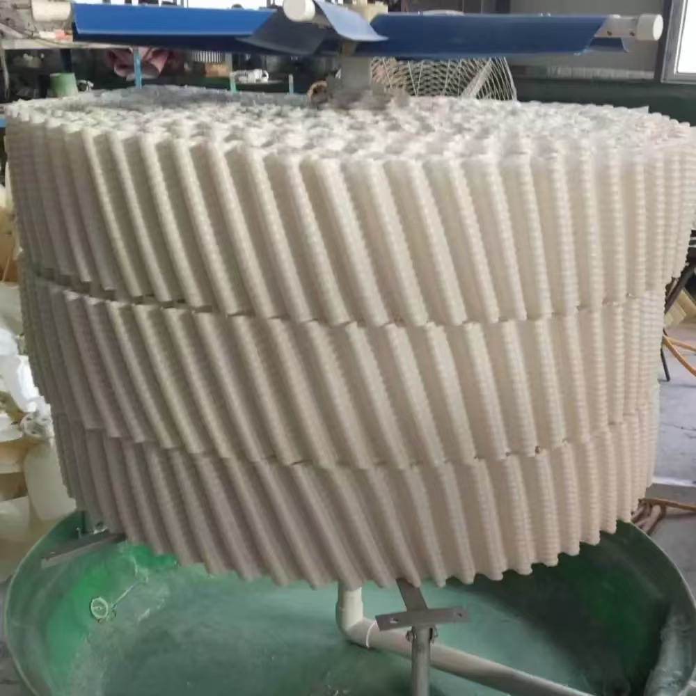 Circular Cooling Tower Countercurrent Tower Bevel Resistant High Temperature Filling Material Pp Raw Material Recycled Material White Blue Black