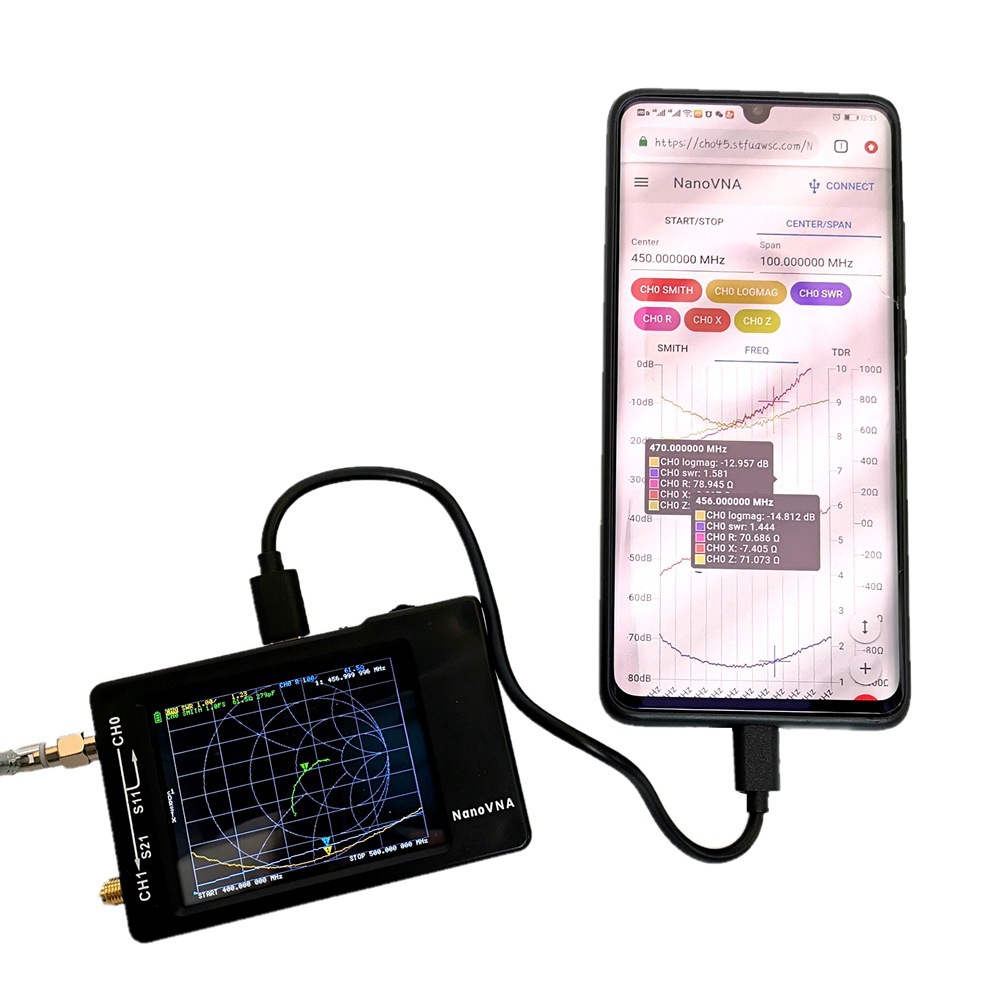 Hugen version NanoVNA vector network analyzer antenna short wave MF HF VHF cross-border new product