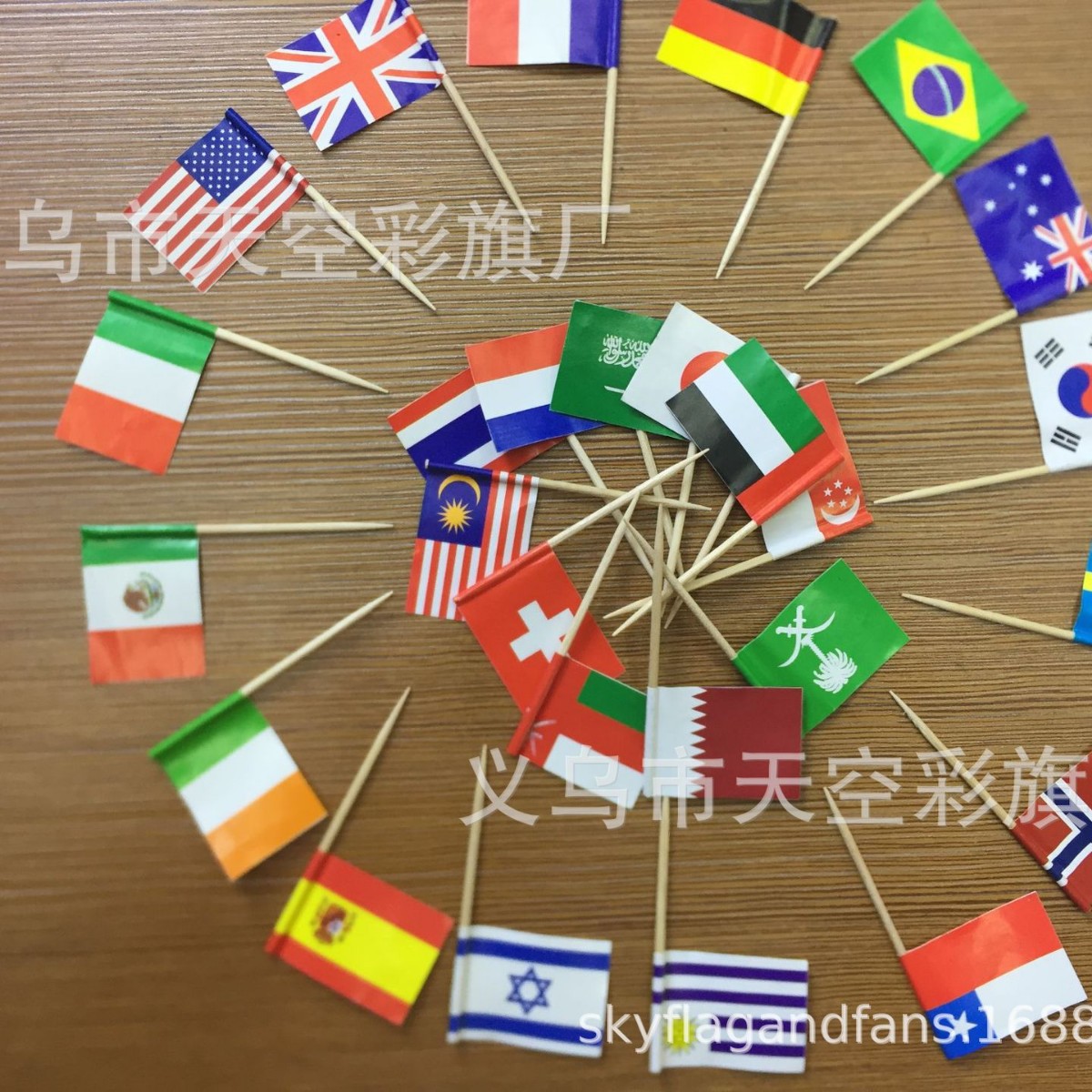 Thailand Toothpick Flag Spot Thai Restaurant Fruit Cake Steak Pizza Toothpick Flag Spot Toothpick Flag