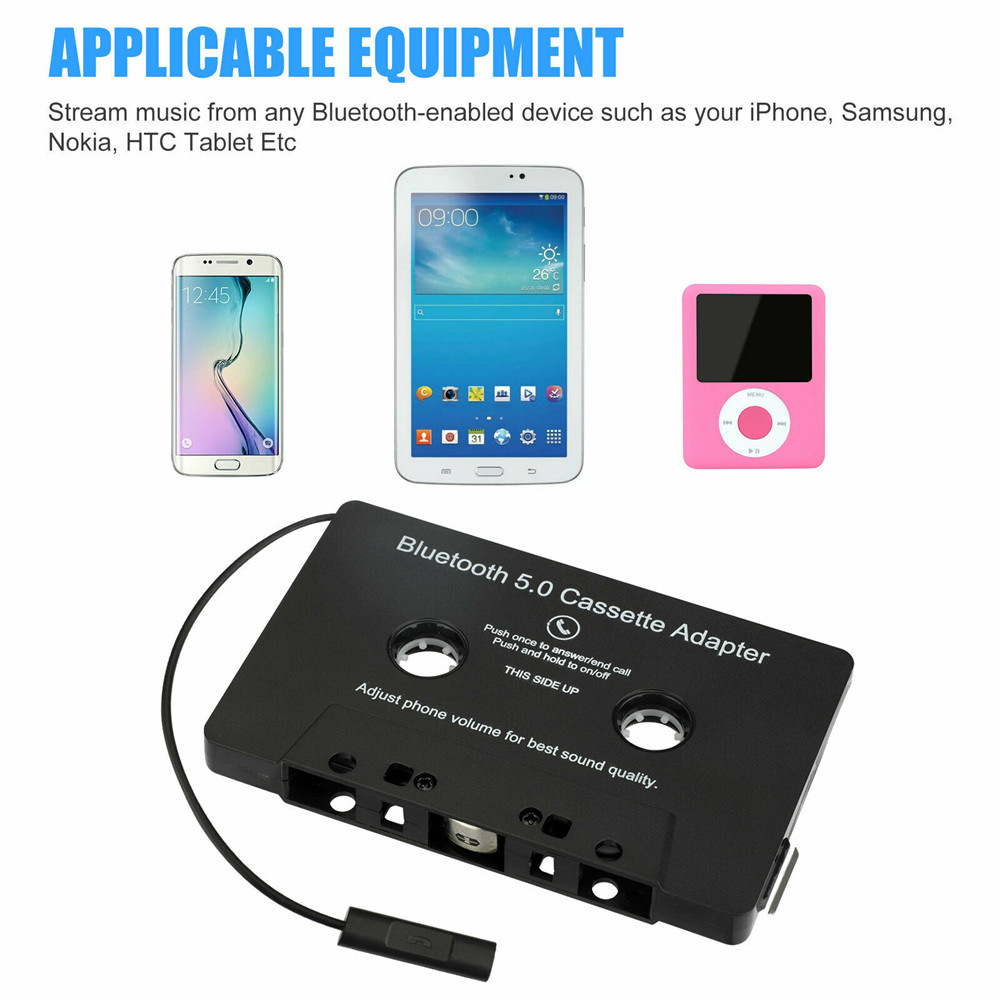 Cross-Border Bluetooth Tape Converter Bluetooth Cassette Converter Car Tape Four-Channel Converter Factory Mp3