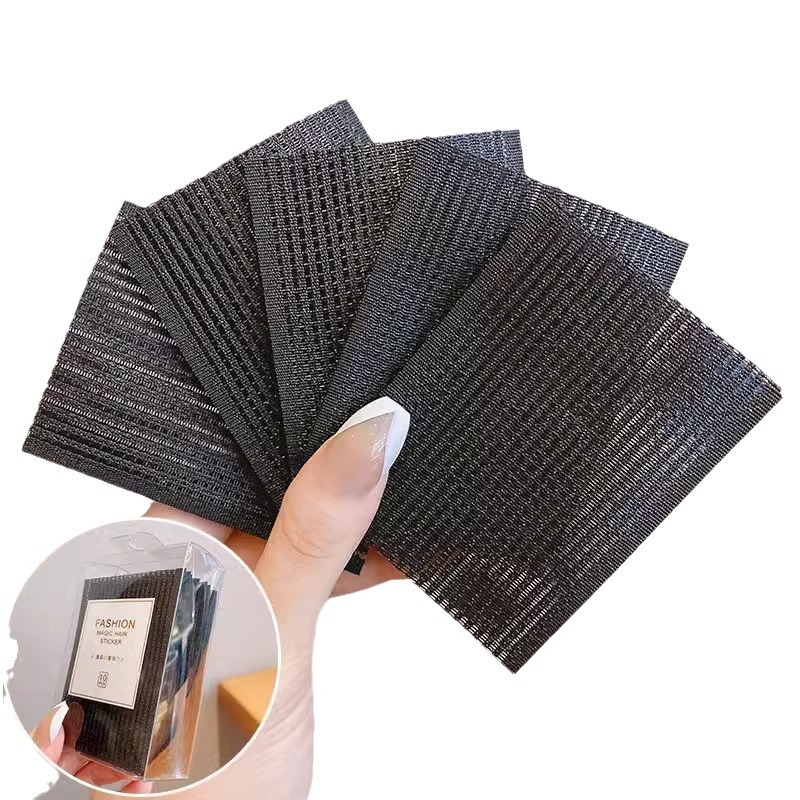 Cyber Celebrity Girl's Bangs Sticky Broken Hair Velcro Top Head Hair Sticker Head Sticker Lazy People Tidying Hair Artifact Magic Sticker