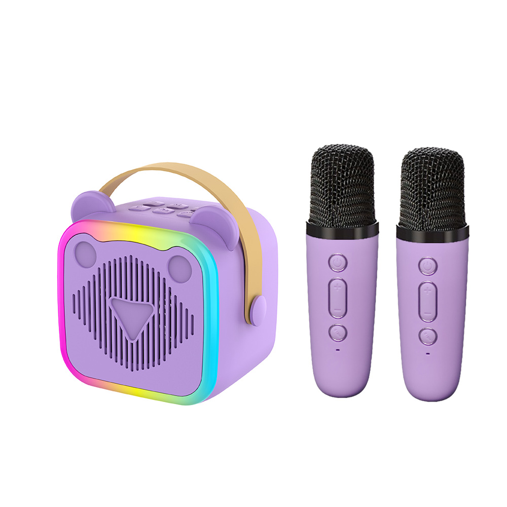 Karaoke Bluetooth K10 Speaker Microphone Audio All-In-One with Microphone Birthday Gift for Girls Children's Day Music