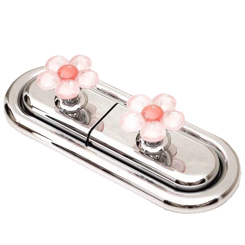 Little Red Riding Book Same Flower Toilet Press Long Nail Manicure Special Universal Creative Toilet Flush Switch