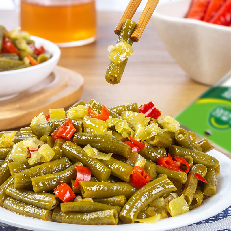 Jixiangju 52g spicy radish dried kelp shreds pickled pepper cowpea Sichuan pickled mustard tuber ready-to-eat appetizing food wholesale