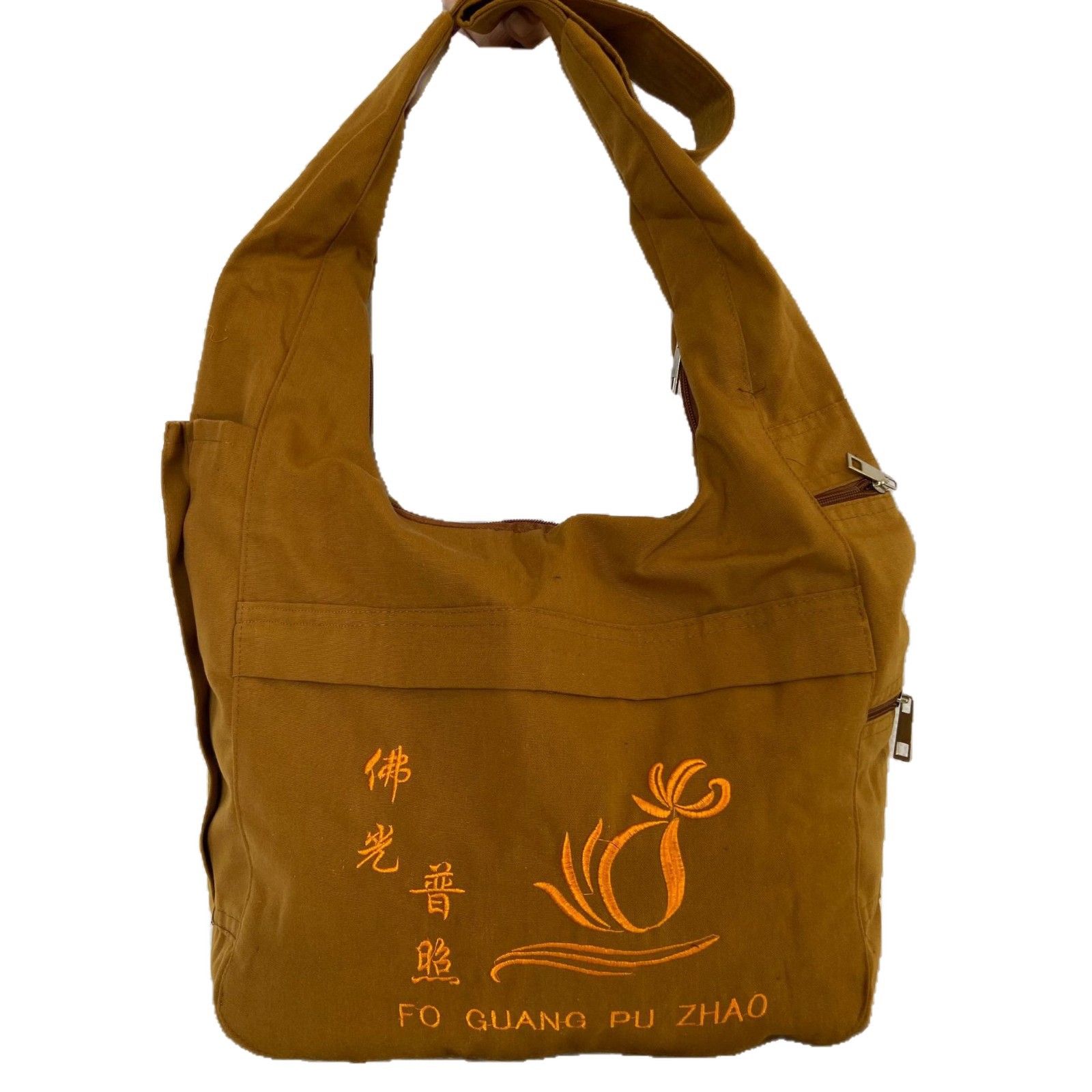 Сумка через плечо для благовоний, сумка Будды с горы Путуо, сумка-пилигрим в форме полумесяца, рюкзак, буддийская канва, сумка для поклонения Будде с горы Утай