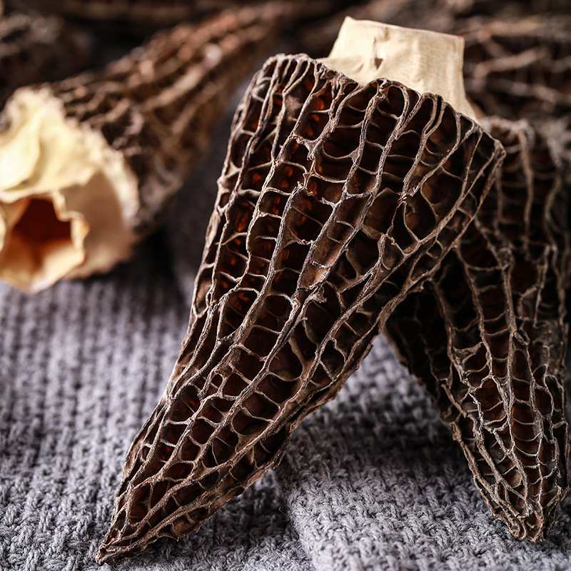 Wholesale cut handle Morchella dried goods specifications complete 500g 250g soup ingredients Yunnan mushroom specialty Hotel
