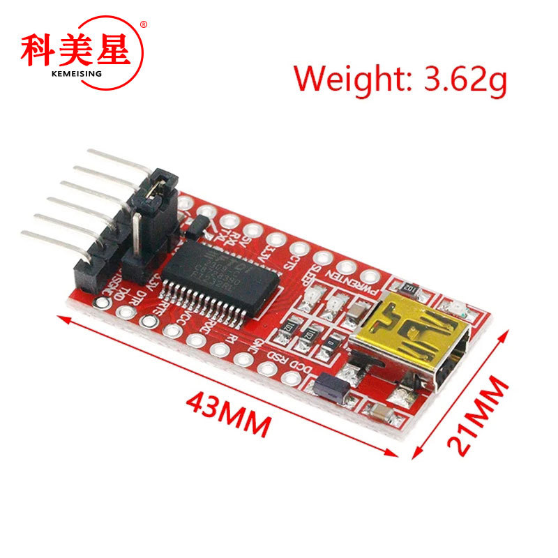 USB to TTL support 3.3V 5V FT232RL module download line mini interface