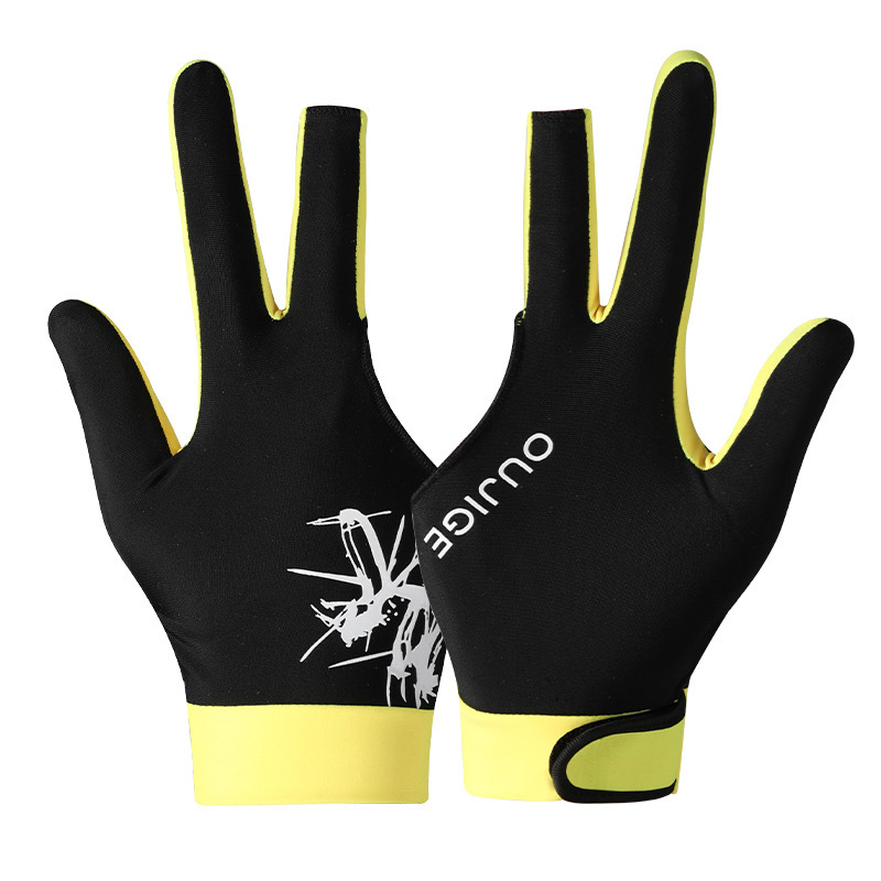Professional Billiards Gloves, Light and Breathable Three-Fingered Snooker Non-Slip Game-Specific Silky Gloves