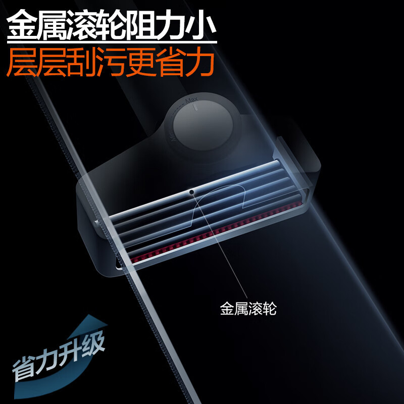 [Same Model as Huang Xiaoming] Hand-Washable Flat Mop, Thickeneded Three-Layer Large Mop, 5-Layer Scraper P12 Others