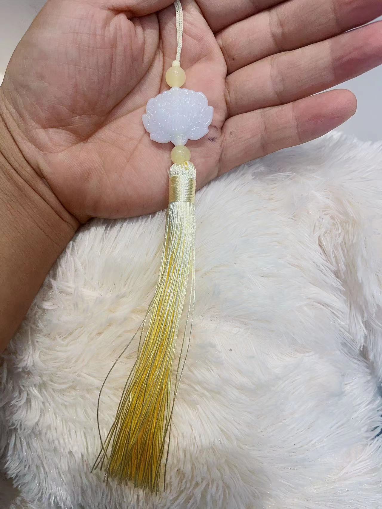 Lotus tassel pendant accessories tassel ancient style lotus tassel Chinese knot pendant lantern tassel pendant