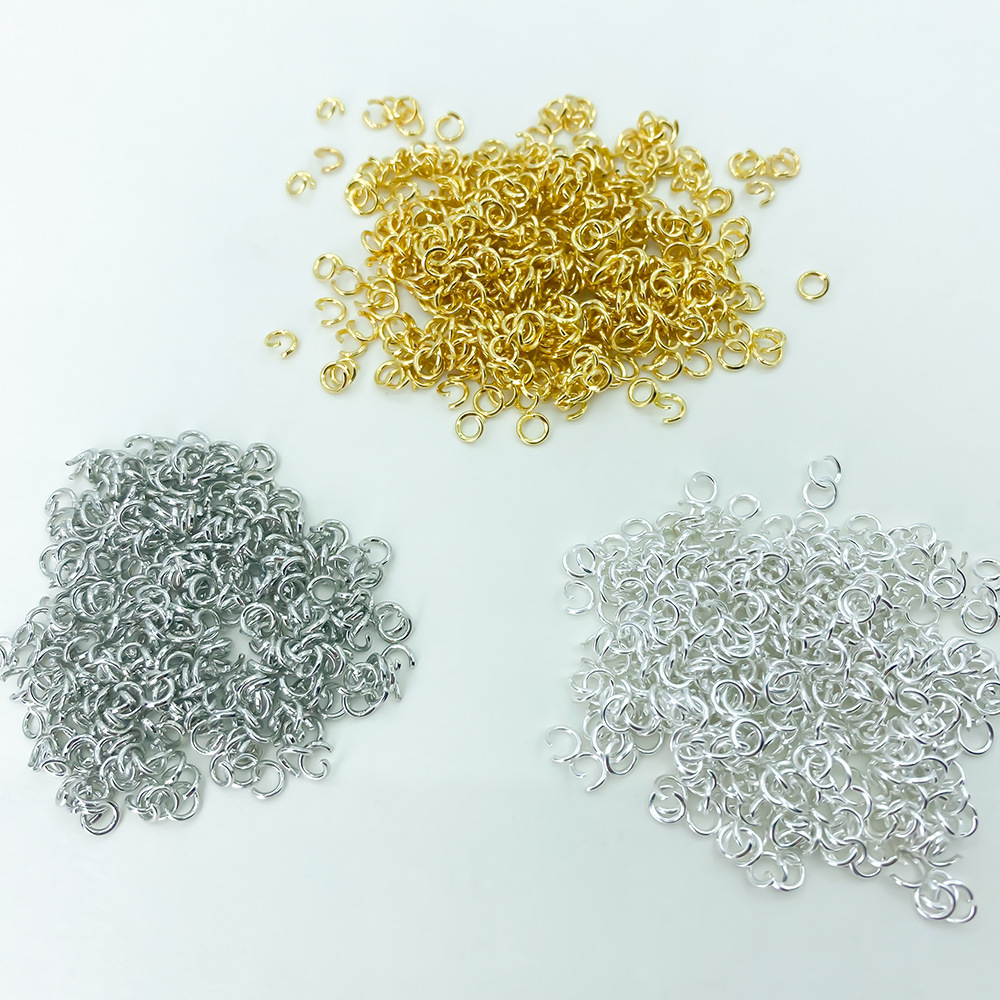 Jewelry Handmade Materials Connecting Rings Iron Rings Open Rings Accessories 7X4 Closed Rings Multiple Colors Available