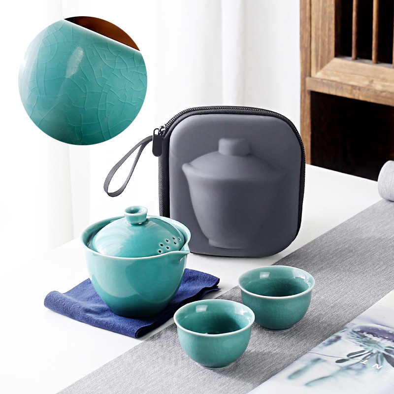 Бизнес-подарок комплект для путешествий чайный набор Express Cup один чайник две чашки портативный чаша маленький набор для улицы кунг-фу чайный набор