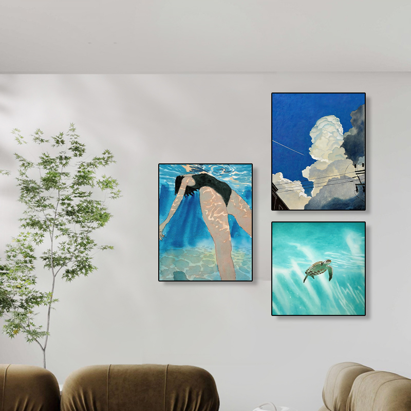 ✅ 【Special Offer】 Childhood Memories Retro Sseongryul Reproduction Print Landscape Decorative Painting Wall Art