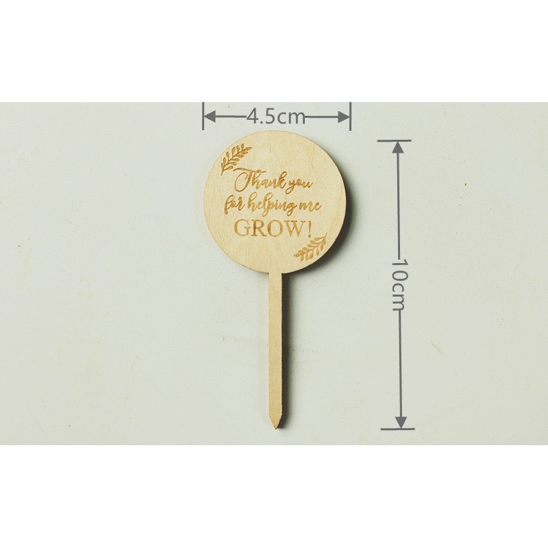 Wooden plant label flower label green plant name card can be written wooden gardening card sign