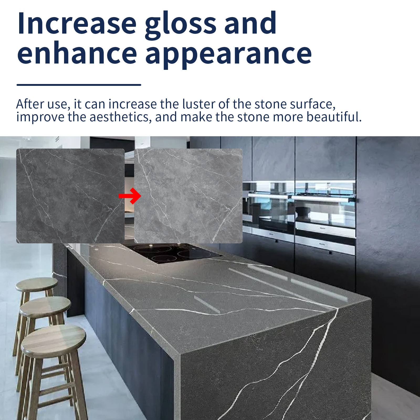 Jakehoe Stone Crystal Plating Agent Kitchen Tile Marble Surface Renewal Care Brightening Maintenance Cleaning Agent