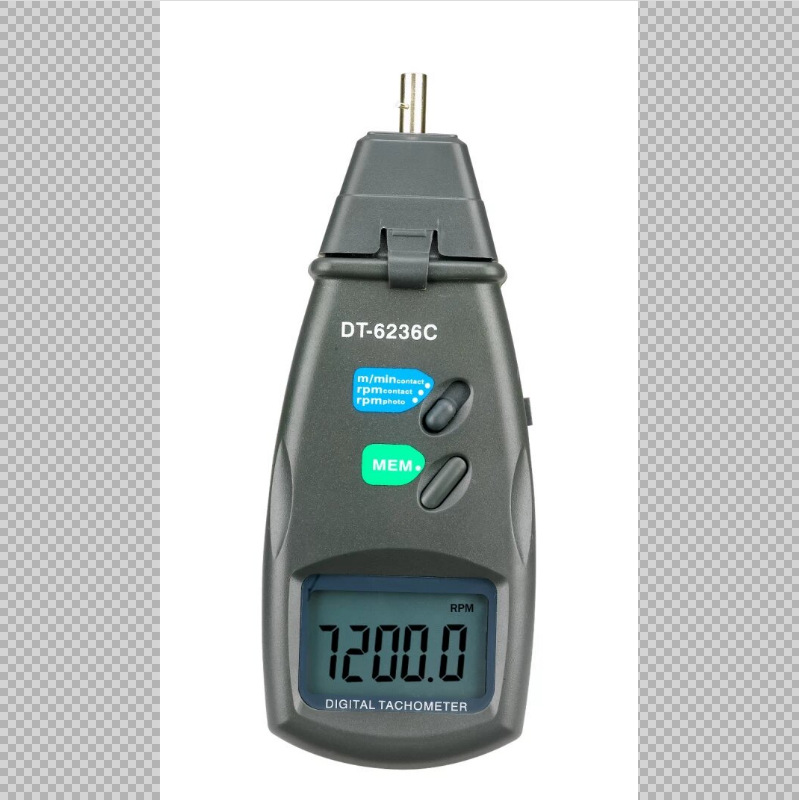 Dt2234C Photoelectric Contact Dual-Purpose Tachometer and Linear Speedometer Laser Tachometer Dt2236C High-Precision Speedometer