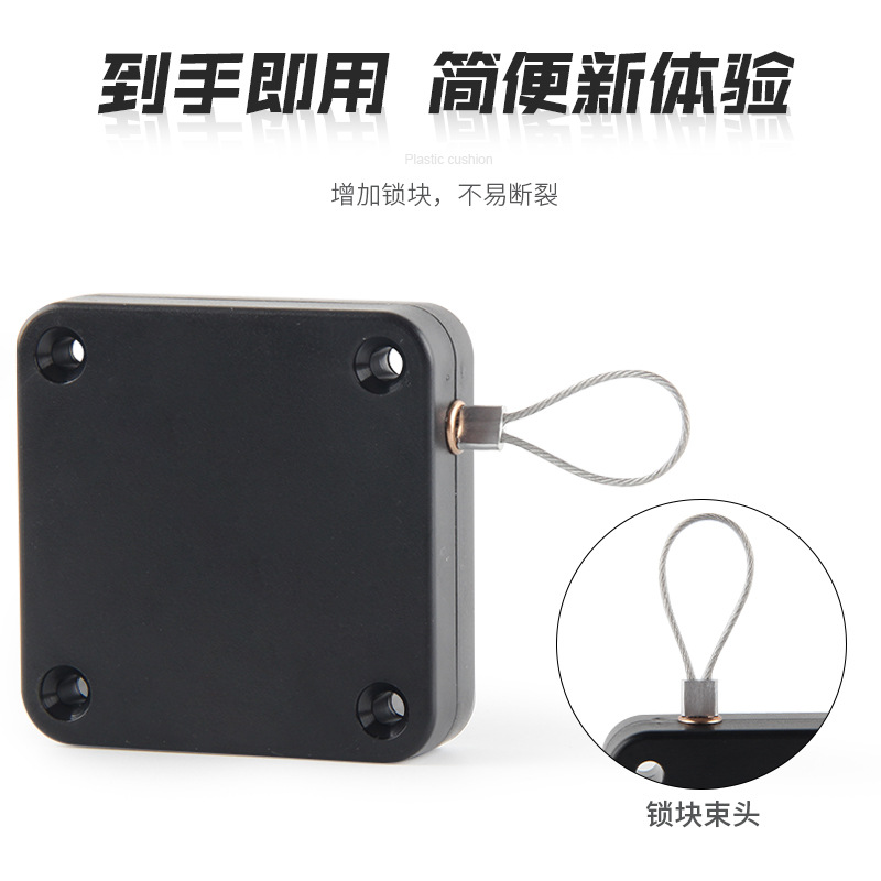 Door Closer Hole-free Thick Pull Rope sliding door sliding door bedroom door simple light automatic rebound door closing artifact