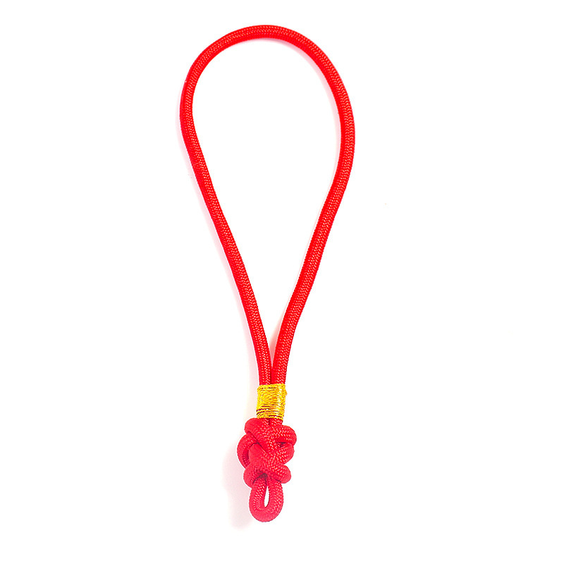 Button Knot 13cm Handle Rope Lanyard DIY Chinese Knot Sachet Jade Handmade Wrist Han Dynasty Mobile Phone Pendant Accessories