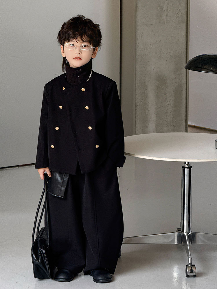 Suit Set 2025 Spring and Autumn New Style Casual Suit Children's Small Suit Top Trendy Dropshipping