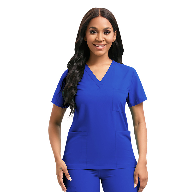 niaahinn Nurses' Clothing Jogging suit V-neck Casual Wash Clothes Hospital Pet Clinic Beauty Salon Work Clothes