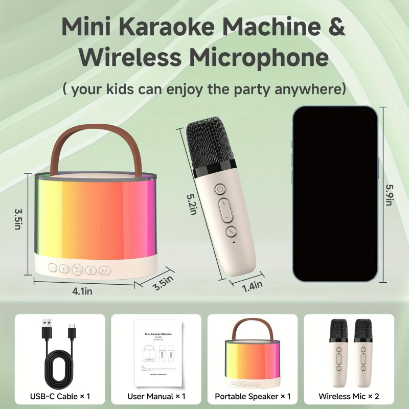 2026 New Cross-Border Dropshipping 3-Piece Portable Karaoke Machine