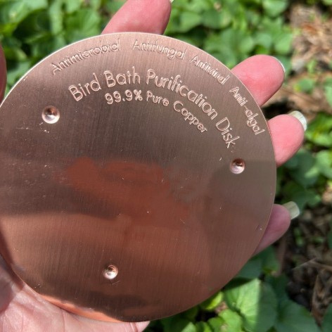 Cross-Border Amazon New Product Bird Bath Disk Bird Pool Cleaner Copper Disc